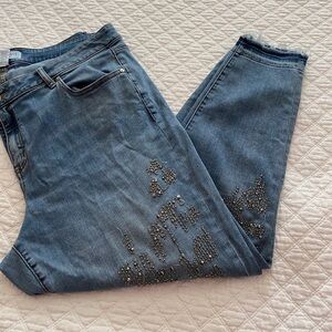 Metallic Skinny Jeans